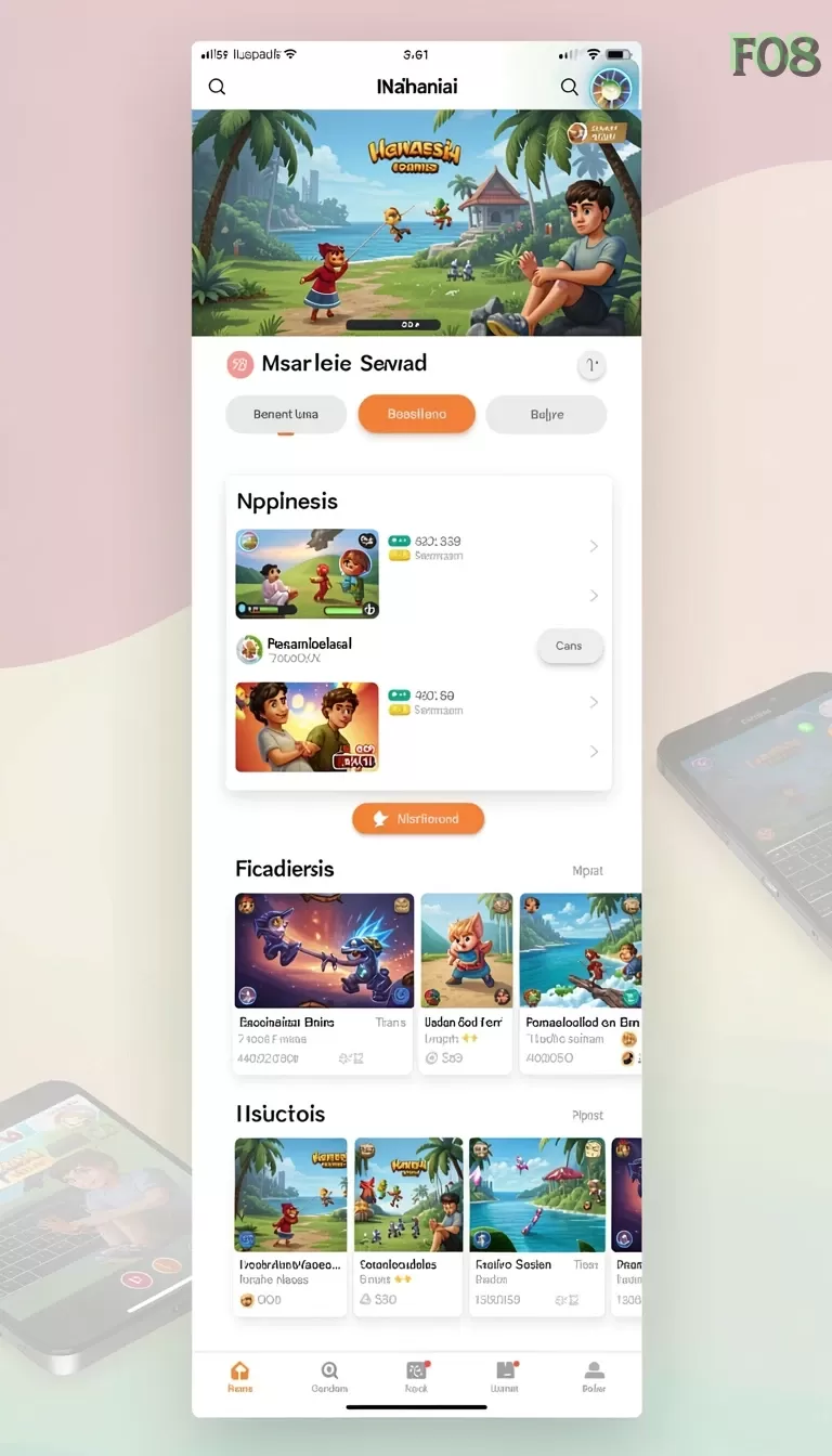 Cuplikan layar MT777 — menu navigasi