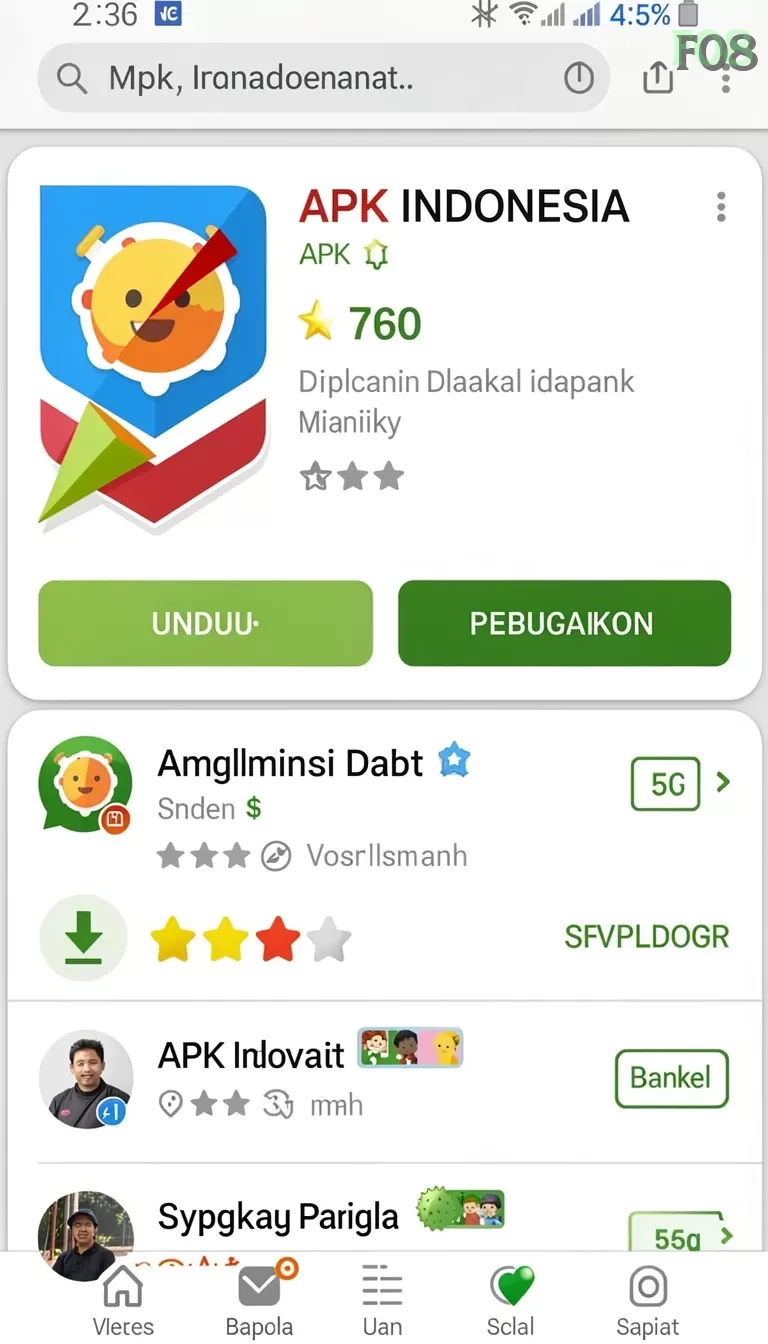 Cuplikan layar MT777 — aktivitas