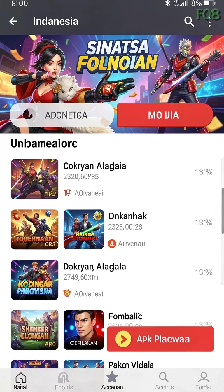 Cuplikan layar JTBLUE — pengaturan akun
